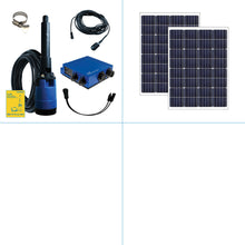 Cargar imagen en el visor de la galería, Sistema de bombeo solar S1-200 HR-07 // - Caudal máx. 11.000 litros/día - Altura máx. 40 metros