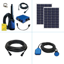Cargar imagen en el visor de la galería, Sistema de bombeo solar S1-200 HR-07 // - Caudal máx. 11.000 litros/día - Altura máx. 40 metros