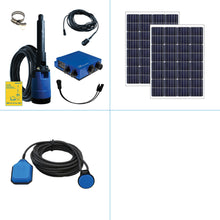 Cargar imagen en el visor de la galería, Sistema de bombeo solar S1-200 HR-07 // - Caudal máx. 11.000 litros/día - Altura máx. 40 metros