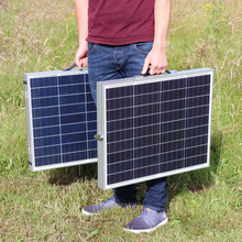 Cargar imagen en el visor de la galería, Kit de dos Placas Fotovoltaicas plegables y portátiles de 200W para S1-200
