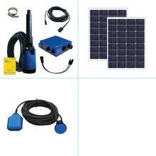 Cargar imagen en el visor de la galería, Sistema de bombeo solar S1-200 HR-07 // - Caudal máx. 11.000 litros/día - Altura máx. 40 metros