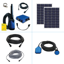 Cargar imagen en el visor de la galería, Sistema de bombeo solar S1-200 HR-07 // - Caudal máx. 11.000 litros/día - Altura máx. 40 metros
